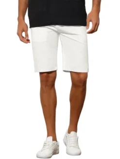 Lars Amadeus Men's Summer Slim Fit Flat Front Formal Chino Shorts -Comfa Wear Shop GUEST 4b6e13c1 4f09 4f47 904b c2a3a4d81659