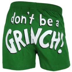 Dr. Seuss Men's The Grinch And Max Don't Be A Grinch Boxers Underwear