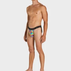 Pair Of Thieves Men's Rainbow Abstract Print Super Fit Jockstrap - Red/Blue/Green -Comfa Wear Shop GUEST 4ebd84de c5f2 4397 9028 8e29817c2aa5