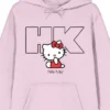 SANRIO Hello Kitty HK Long Sleeve Cradle Pink Adult Hooded Sweatshirt
