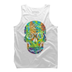Men's Design By Humans Dia Del Muertos Day Of The Dead Halloween Floral Skull By Ppanda Tank Top -Comfa Wear Shop GUEST 58a0f450 78e9 4a55 818d a1be6f25eaa0