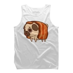 Men's Design By Humans Puglie Bacon Strip By Puglie Tank Top -Comfa Wear Shop GUEST 5d1e8737 16eb 4748 98b7 4376a9d205d5