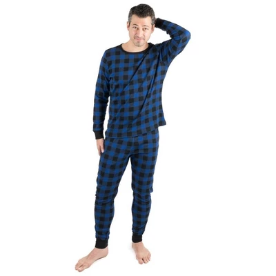 Leveret Mens Two Piece Cotton Plaid Christmas Pajamas 2 Leveret Mens Two Piece Cotton Plaid Christmas Pajamas - Image 2