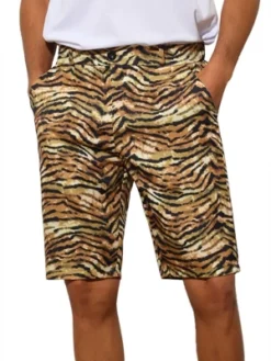Lars Amadeus Men's Summer Regular Fit Animal Printed Shorts -Comfa Wear Shop GUEST 64486cf6 15c7 4c78 b9e0 1e530344aacf