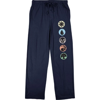 Magic The Gathering Game Symbols Men's Navy Blue Drawstring Sleep Pajama Pants 5 Magic The Gathering Game Symbols Men's Navy Blue Drawstring Sleep Pajama Pants - Image 5
