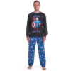 Marvel Spider-Man,Avengers Christmas Adult Pajama Shirt And Pants Sleep Set