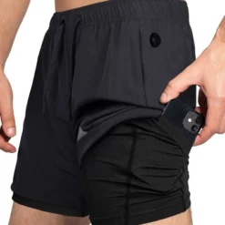 Zilpu Mens Quick Dry Athletic Performance Shorts With Zipper Pocket (5 Inch) -Comfa Wear Shop GUEST 665ca2c2 76f8 4e3c 9601 f7ac959b8772