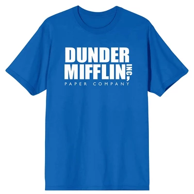 The Office Dunder Mifflin Men's Short Sleeve Shirt & Sleep Pants Set 1 The Office Dunder Mifflin Men's Short Sleeve Shirt & Sleep Pants Set