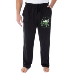 Star Wars Men's The Mandalorian Baby Yoda Grogu Christmas Sleep Pajama Pants Black -Comfa Wear Shop GUEST 6caa5167 c988 4c40 966f a59c1fe560ae