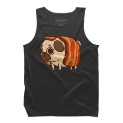 Men's Design By Humans Puglie Bacon Strip By Puglie Tank Top -Comfa Wear Shop GUEST 6f8825d8 942d 4b00 ace8 849daa66fd77