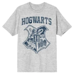 Harry Potter Hogwarts Crest Men's Short Sleeve Shirt & Sleep Shorts Set