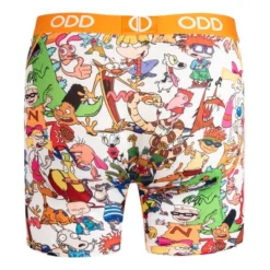 Odd Sox, Funny Men's Boxer Briefs Underwear, Nickelodeon Cartoons Novelty Print