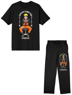 Naruto Ichiraku Ramen Shop Men's Short Sleeve Shirt & Sleep Pants Set 5 Naruto Ichiraku Ramen Shop Men's Short Sleeve Shirt & Sleep Pants Set - Image 5