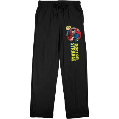 Marvel Comics Presents Dr. Strange With Logo Men's Black Sleep Pajama Pants 3 Marvel Comics Presents Dr. Strange With Logo Men's Black Sleep Pajama Pants - Image 3