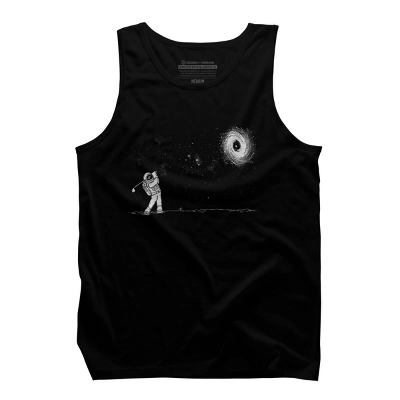 Men's Design By Humans Black Hole In One By Expo Tank Top 4 Men's Design By Humans Black Hole In One By Expo Tank Top - Image 4