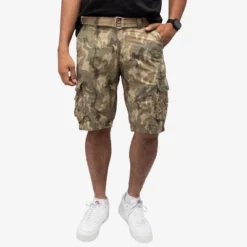 X RAY Men's Belted 12.5" Inseam Knee Length Cargo Shorts -Comfa Wear Shop GUEST 75503ec4 e82f 4147 af41 f3b150d1add8
