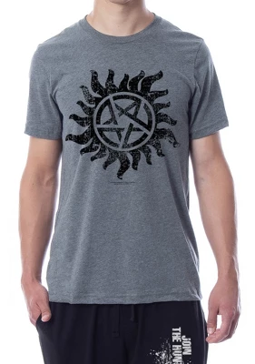 Supernatural Mens' Join The Hunt Anti-Possession Sleep Pajama Set Multicolored 2 Supernatural Mens' Join The Hunt Anti-Possession Sleep Pajama Set Multicolored - Image 2