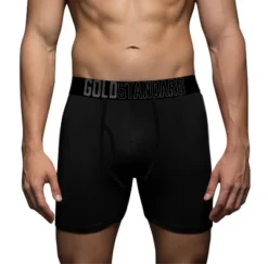 Gold Standard Mens 4-Pack Performance Boxer Briefs Athletic Underwear