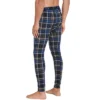 Jockey Men's Navy Plaid Cotton Modal Long John