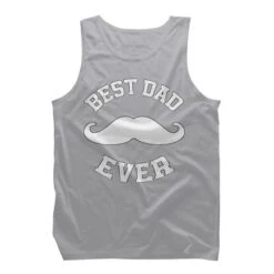 Men's Design By Humans Best Dad Ever Mustache By Sukhendu12 Tank Top -Comfa Wear Shop GUEST 794890e0 926b 4413 9624 35860205b837