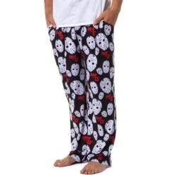 Friday The 13th Mens' Jason Voorhees Mask Allover Sleep Pajama Pants Black -Comfa Wear Shop GUEST 79606148 396e 49bc 89d3 69c0468b1235