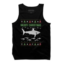 Men's Design By Humans Shark Christmas By Sophialada Tank Top -Comfa Wear Shop GUEST 7d11ac5b 156d 4e4b b02f 1f094574d6d0