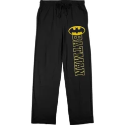 DC COMICS Batman Stitch Title Logo Men's Black Drawstring Sleep Pajama Pants -Comfa Wear Shop GUEST 7df10f15 66d1 4dd4 8c66 1979586e4b7f