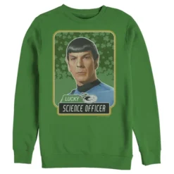 Men's Star Trek: The Original Series St. Patrick's Day Spock Lucky Science Officer Sweatshirt -Comfa Wear Shop GUEST 80d65521 f008 424f 98cd 9e0edeeb9b68