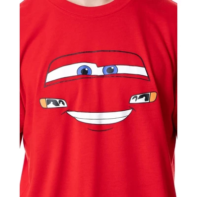 Disney Mens' Cars Movie Film Lightning McQueen Sleep Pajama Set Multicolored 1 Disney Mens' Cars Movie Film Lightning McQueen Sleep Pajama Set Multicolored