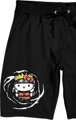 SANRIO Naruto X Hello Kitty Character Panels Men's Short Sleeve Shirt & Sleep Shorts Set -Comfa Wear Shop GUEST 8332dca6 2bbe 4283 9825 77b4386e7ab1