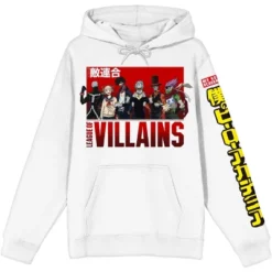 My Hero Academia League Of Villains Men's White Graphic Hoodie -Comfa Wear Shop GUEST 8445003a 754e 4d09 bde3 46fc67e728ce