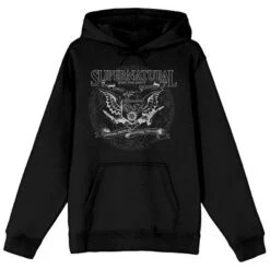 Supernatural Join The Hunt Eagle Crest Long Sleeve Men's Black Hooded Sweatshirt -Comfa Wear Shop GUEST 8499b852 79d1 4a0f b770 9612f8ee18ee