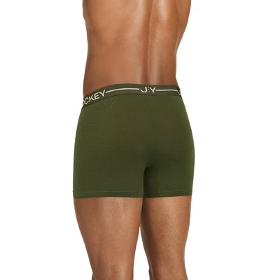 Jockey Men's Organic Cotton Stretch 4" Trunk - 3 Pack 2 Jockey Men's Organic Cotton Stretch 4" Trunk - 3 Pack - Image 2