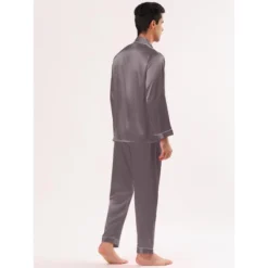 Lars Amadeus Men's Satin Pajama Sets Long Sleeve Loungewear Sleepwear V Neck Button Down Pjs Set -Comfa Wear Shop GUEST 8805d89a 24ff 4dec bc1c ac70469651b8