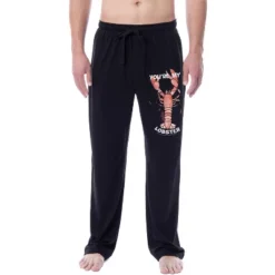 Friends TV Show Logo Mens' You're My Lobster Sleep Pajama Pants Black -Comfa Wear Shop GUEST 88390982 7317 4bf0 bbfb fd98d8da47f8