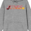 Persona 4 Junes Logo Long Sleeve Athletic Heather Adult Hooded Sweatshirt