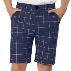Lars Amadeus Men's Summer Plaid Shorts Slim Fit Flat Front Dress Checked Short Pants -Comfa Wear Shop GUEST 88ec71a3 76f9 4a7e a578 a8b0a9e82366