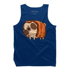 Men's Design By Humans Puglie Bacon Strip By Puglie Tank Top -Comfa Wear Shop GUEST 89164ff2 02d1 43d1 9f6b 8a2c52b22d4f