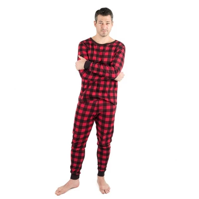 Leveret Mens Two Piece Cotton Plaid Christmas Pajamas 5 Leveret Mens Two Piece Cotton Plaid Christmas Pajamas - Image 5