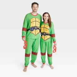 Adult Teenage Mutant Ninja Turtles Raphael Halloween Matching Family Pajama Set + Mask - Green -Comfa Wear Shop GUEST 8c3a83d8 d723 4aec bc58 9a0c67301a2b