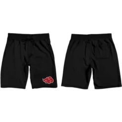 Naruto Shippuden Akatsuki Red Cloud Symbol Men's Black Sleep Pajama Shorts -Comfa Wear Shop GUEST 8c431a17 a3c6 46fb baee efb7f08dd2db