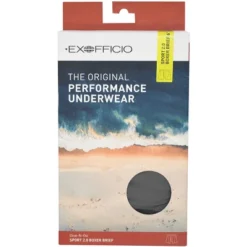 ExOfficio Give-N-Go 2.0 Sport Mesh 6" Boxer Briefs - Steel Onyx/Black