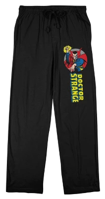 Marvel Comics Presents Dr. Strange With Logo Men's Black Sleep Pajama Pants 8 Marvel Comics Presents Dr. Strange With Logo Men's Black Sleep Pajama Pants - Image 8