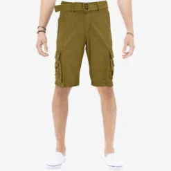 X RAY Men's Belted 12.5" Inseam Knee Length Cargo Shorts -Comfa Wear Shop GUEST 9517f8b4 1626 4b48 82a3 9d354f431a48