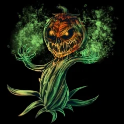 Men's Design By Humans Halloween Pumpkin Fun T-Shirt For Men Women By Dzuu Tank Top
