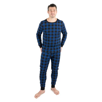 Leveret Mens Two Piece Cotton Plaid Christmas Pajamas 4 Leveret Mens Two Piece Cotton Plaid Christmas Pajamas - Image 4