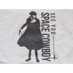 Cowboy Bebop Space Cowboy Men's Heather Gray Graphic Hoodie