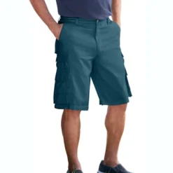 Boulder Creek By KingSize Men's Big & Tall 12" Side-Elastic Stacked Cargo Pocket Shorts -Comfa Wear Shop GUEST a64f86f3 dcb3 4589 9887 7c83722a7207
