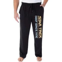 Star Trek Men's Deep Space Nine Logo Adult Sleepwear Lounge Pajama Pants Black -Comfa Wear Shop GUEST a6cd2b40 3df8 43dd b925 582291884348