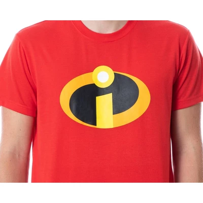 Disney Mens' The Incredibles Logo Sleep Pajama Set Shirt Pants Multicolored 1 Disney Mens' The Incredibles Logo Sleep Pajama Set Shirt Pants Multicolored